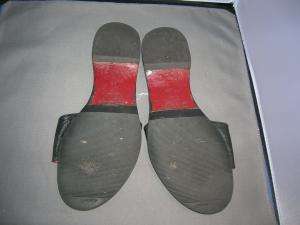 BURBERRY sandals slides shoes black leather 38 8 SO FAB  
