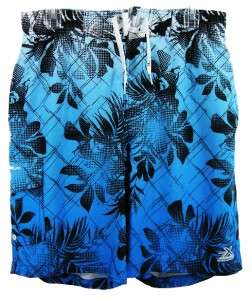 New Mens Zero Xposur Swim Suit Shorts Trunks Swimsuit Blue & Black 