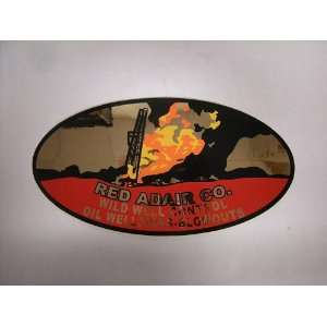 Red Adair Logo Foil Stickers   Medium