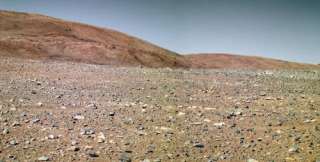 Color corrected image from Mars Rover Oppertunity showing the true 
