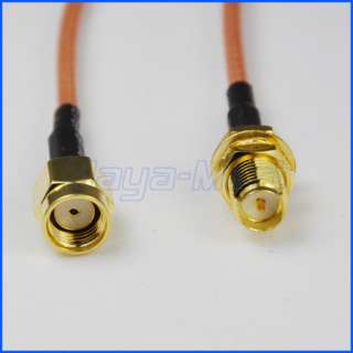 RP SMA male to RP SMA female Pigtail Cable RG316 15cm  