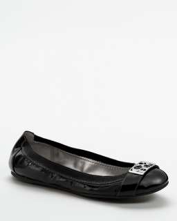 coach dora patent flats a soft supple ballet flat in glossy patent 
