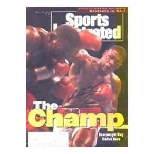 Riddick Bowe (Boxing) autographed Sports Illustrated Magazine