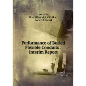   Report G. A. (Gerald A.),Stetkar, Robert Edward Leonards Books