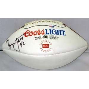 Ronnie Lott Signed Football   Coors Light PSA COA   Autographed 