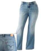 Levis 580 Bootcut Defined Waist Jeans Womens Plus