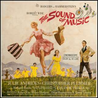 The Sound of Music 1965 Original U.S. Six Sheet Movie Poster  