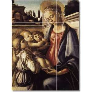 Sandro Botticelli Religious Ceramic Tile Mural 25  18x24 using (12 