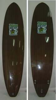 New 82 Epoxy Real Wood Grain Funboard Mini Longboard Surfboard Surf 
