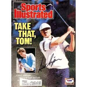 Scott Simpson Autographed/Hand Signed Sports Illustrated Magazine PSA 