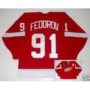 Sergei Fedorov Red Wings 1997 Stanley Cup Jersey New