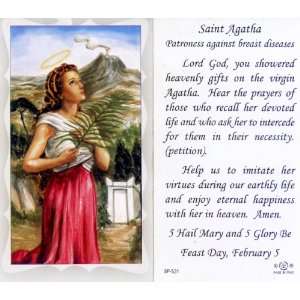 St. Agatha Holy Card (5P 531)   100 pack