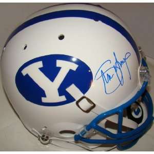  NEW Steve Young SIGNED F/S BYU Replica Helmet Everything 