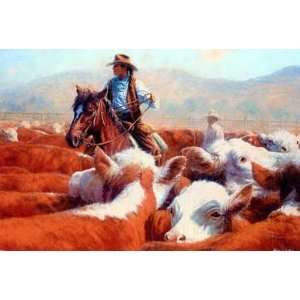  Jack Terry   The Working Pens Canvas Giclee