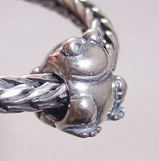 Sterling Silver Lovely Frog Bead fit European Charm Bracelet  