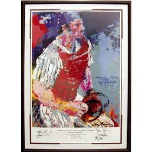 Thurman Munson New York Yankees Leroy Neiman Framed Multi Autographed 