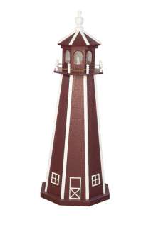 Amish Lighthouse Wooden Lawn Garden Yard Decor 3 New  