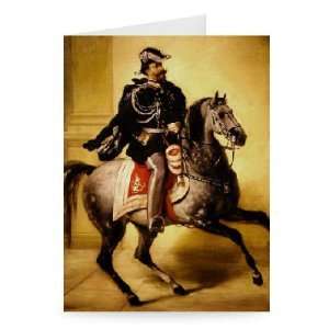  Equestrian Portrait of Victor Emmanuel II of   Greeting 