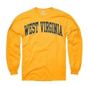  West Virginia Mountaineers Gold Arch Long Sleeve T Shirt 