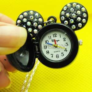   mouse Pocket watch necklace pendant 6 color available for gift  