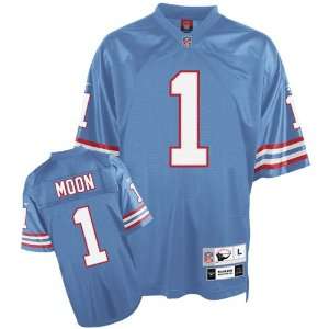  Warren Moon #1 Blue Houston Oilers Mitchell & Ness NFL 
