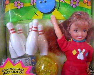   Bowling Party STACIE Doll w Bowling Pins, Bowling Ball & More (1998