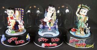 89 BETTY BOOP GLASS DOME DOMED FIGURE FIGURINE SCULPTURE COLLECTABLE 