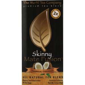 Wu Yi Skinny Mate Fusion Tea, Tropical Coconut, 25 ct (pack of 2)