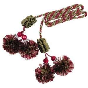  Zoe 26in Double Ball Chair Tie Cranberry/Sage