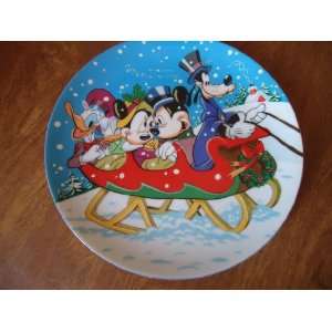Disney 1988 Warm Winter Ride Sixth Limited Edition Collector Plate 