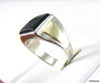 ONYX INTAGLIO Vintage RING   10k 14K GOLD Greek Warrior  