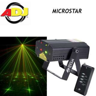   DJ MICRO STAR GREEN AND RED STAR LASER LIGHTING EFFECT WIRELESS REMOTE