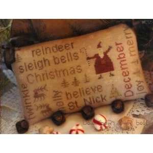  Decembers Door Bells Word Play   Cross Stitch Pattern 