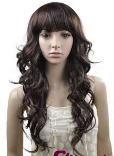 LONG CURLY WAVE COSPLAY EVERYDAY HAIR FULL WIGS WL60  