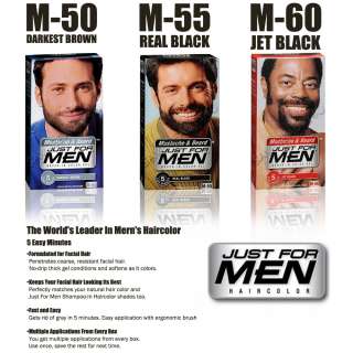 JUST FOR MEN Mustache and Beard Brush In Color Gel 5 Easy Minutes 