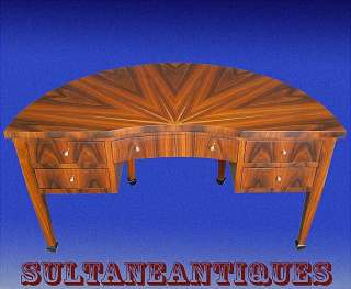 Fabulous Half Moon Edwardian Rosewood Large desk  