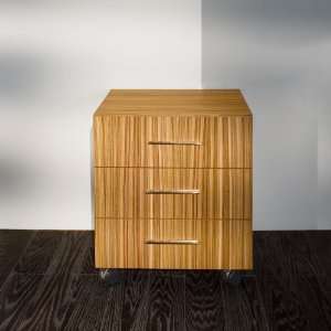   Free Standing Cabinet with Three Drawers in Natural W