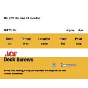  ACE DRYWALL SCREWS Q50 8X114 5Y CABINET SCREW 8X1 1/4 