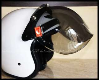MOTORCYCLE Open face helmet BUBBLE Shield Visor HH  