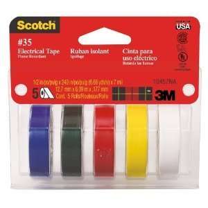  Scotch 10457DS Electrical Tape Assorted Colors Office 