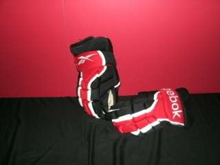 Binghamton Senators Game Used Reebok Adult Hockey Gloves  