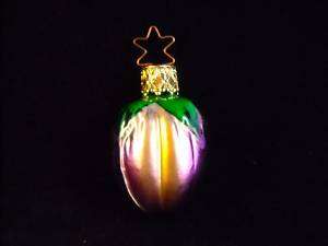 Inge Glas Christmas Ornaments Fruit Metallic Purple  