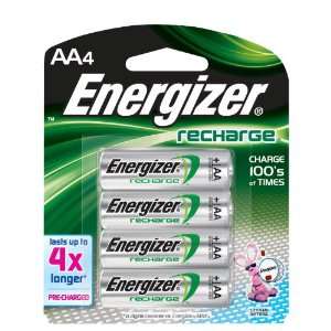 AA Rechargeable NiMH Battery Retail Pack, 2450mAh   4 Pack (Batteries 