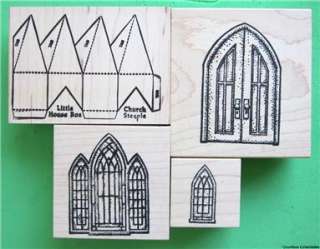 3D House Box Template Die Cut Church Wedding Birdhouse Cabin MOMR 