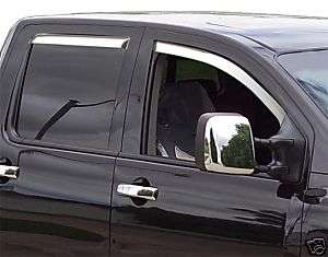 Nissan Titan Chrome Rain Vents Guards window visors  