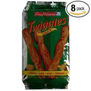 Euro Patisserie Twiggles, Cheese, 4.3 Ounce (Pack of 8)  