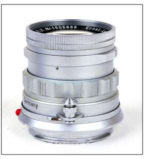 EX+* Leica Leitz Summicron M 50mm f/2 Rigid in silver + hood 50/F2 