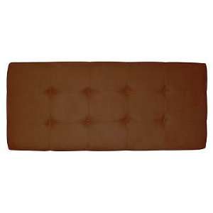  Upholstered Microsuede Twin Headboard (Chocolate) (51H x 