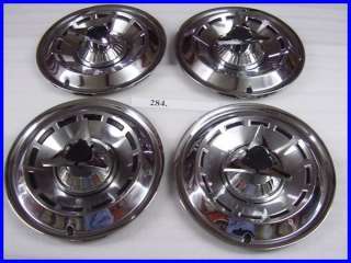 1962 1963 DODGE SPINNER HUBCAPS HUB CAPS SET OF 4 NICE USED L 8  