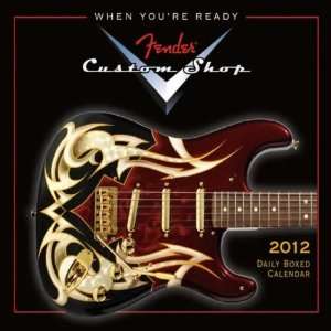  Fender Custom Shop Guitar 2012 Daily Box Calendar Office 